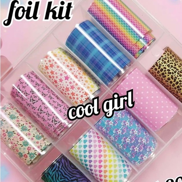 COOL GIRL Nail Foil Kit 1/$15, 2/$25, 3/$30, 4/$35.$5 each additional! - Picture 1 of 2
